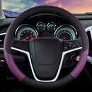 Capa de Volante Bicolor em Couro PU Antiderrapante