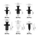 Kit 100 Presilhas Automotivas com Caixa Organizadora