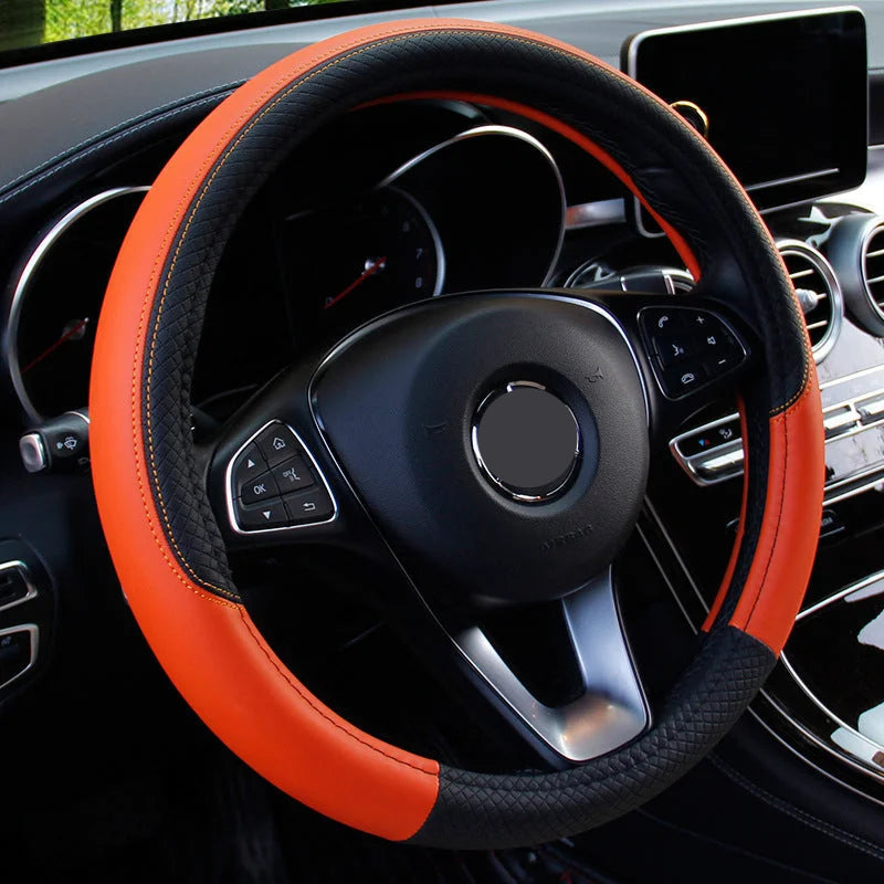 Capa de Volante Antiderrapante em Microfibra de Couro