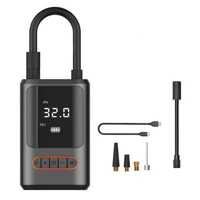 Bomba de Ar Elétrica Portátil Digital Sem Fio 150 PSI com Bateria Recarregável para Carro Moto Bike