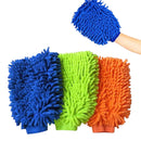 Kit 3 Luvas de Microfibra com Alta Absorção para Lavagem Automotiva Antirriscos