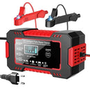 Carregador de Bateria Automotivo Inteligente 12V com Display Digital LCD