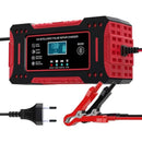 Carregador de Bateria Automotivo Inteligente 12V com Display Digital LCD