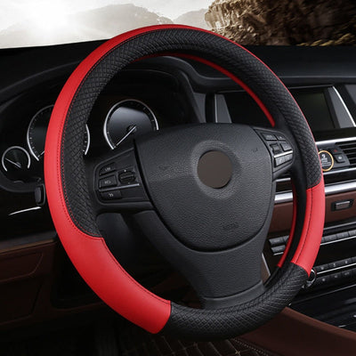 Capa de Volante Bicolor em Couro PU Antiderrapante