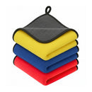 Kit 3 Panos de Microfibra Dupla Face 30x40cm 400GSM para Secagem Automotiva
