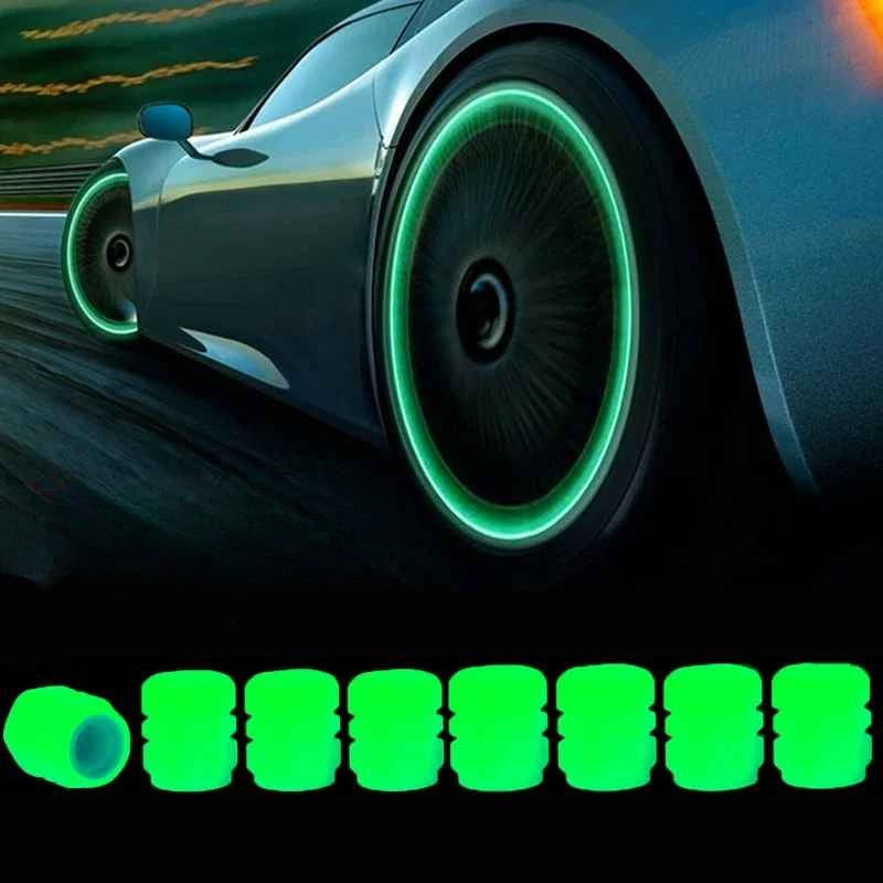 Tampas de Válvula de Pneu com Efeito Fosforescente